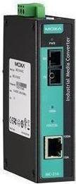 Immagine prodotto Moxa IMC-21A-S-SC - Convertitore multimediale industriale da 10100BaseT(X) a 100BaseFX, monomodale, con