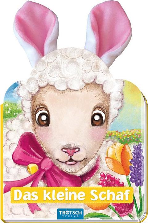 Actual product image The Little Sheep Children's Book with Plush Ears (German)