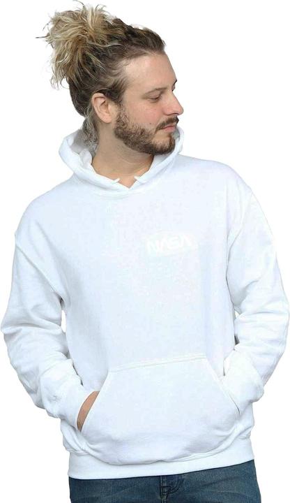 Immagine prodotto Nasa Modern Logo Chest Felpa con Cappuccio Uomo (XL)