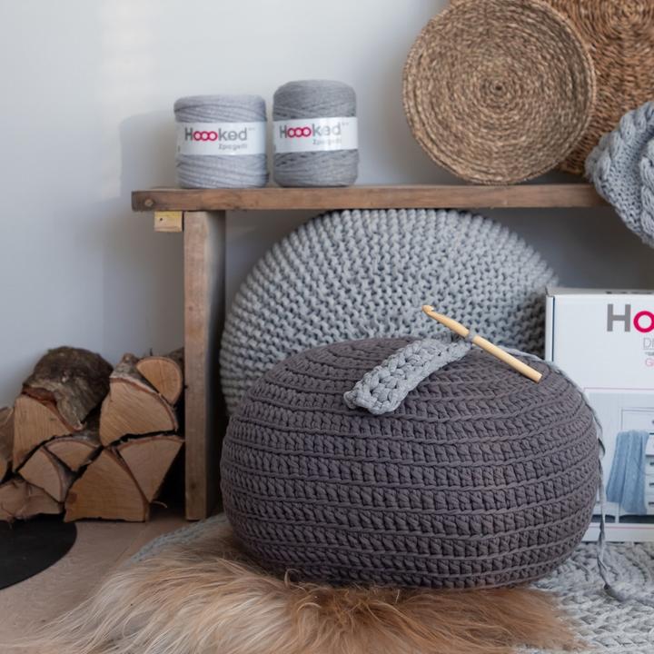 Produktbild Hoooked DIY Strick- & Häkel-Set Zpagetti Sitzsack