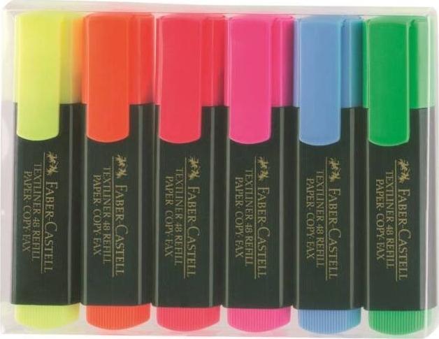 Actual product image Faber-Castell Textliner 48 (Multicoloured, 5 mm, 6 x)