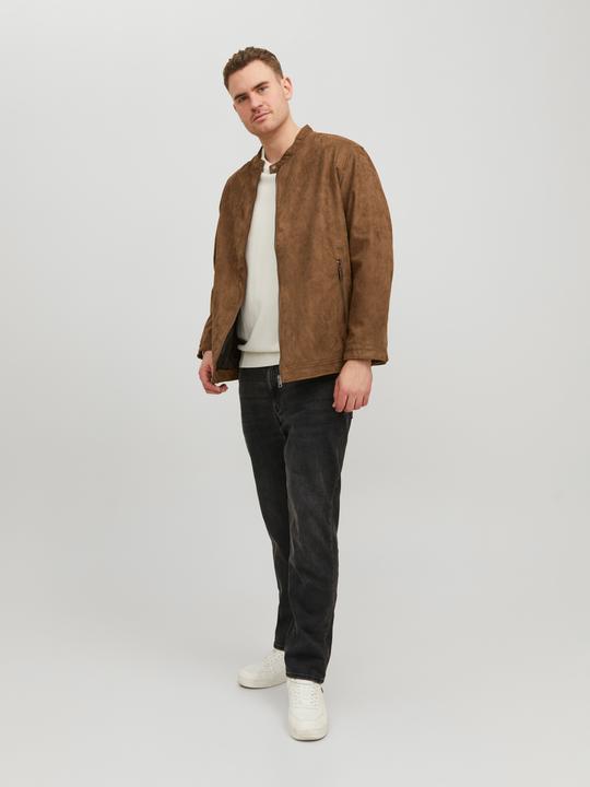 Actual product image Jack & Jones Faux Leather Plus Size Jacket (5XL)
