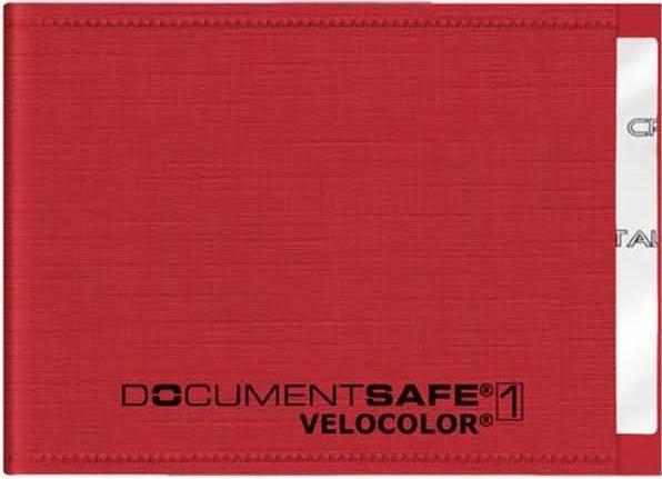 Actual product image Veloflex Credit card cover Document Safe® VELOCOLOR® red 9.0 x 6.3 cm (1 x)