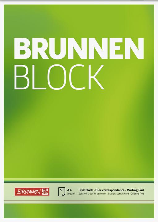 Produktbild 10 Briefblöcke DIN A4 blanko (A4, Blanko)
