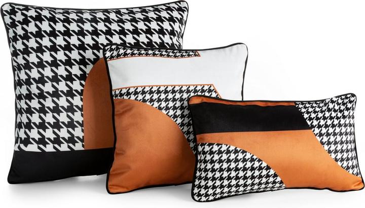 Image du produit Eurofirany EWA MINGE MINGE 1 Taie d'oreiller en velours luxueux avec impression design et passepoil sur les (60 x 60 cm)