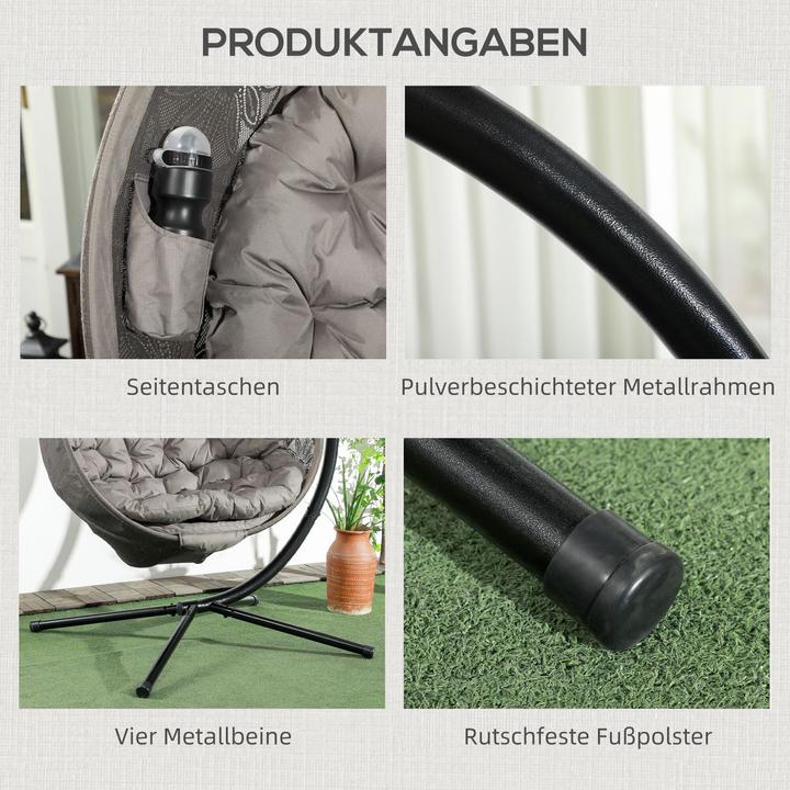 Immagine prodotto Outsunny Sedia sospesa (120 kg)