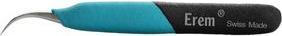 Actual product image Weller Erem ESD-safe tweezers with curved tips, precision tweezers, stainless steel, 120mm