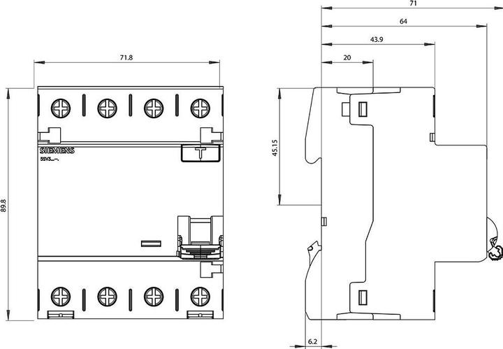 Productafbeelding Siemens Stroomonderbreker