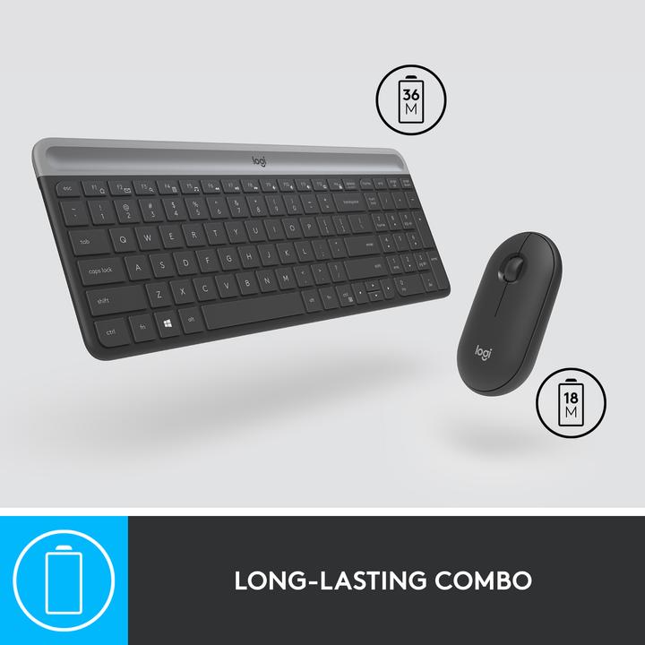 Actual product image Logitech MK470 Combo (CH, Wireless, Docking)