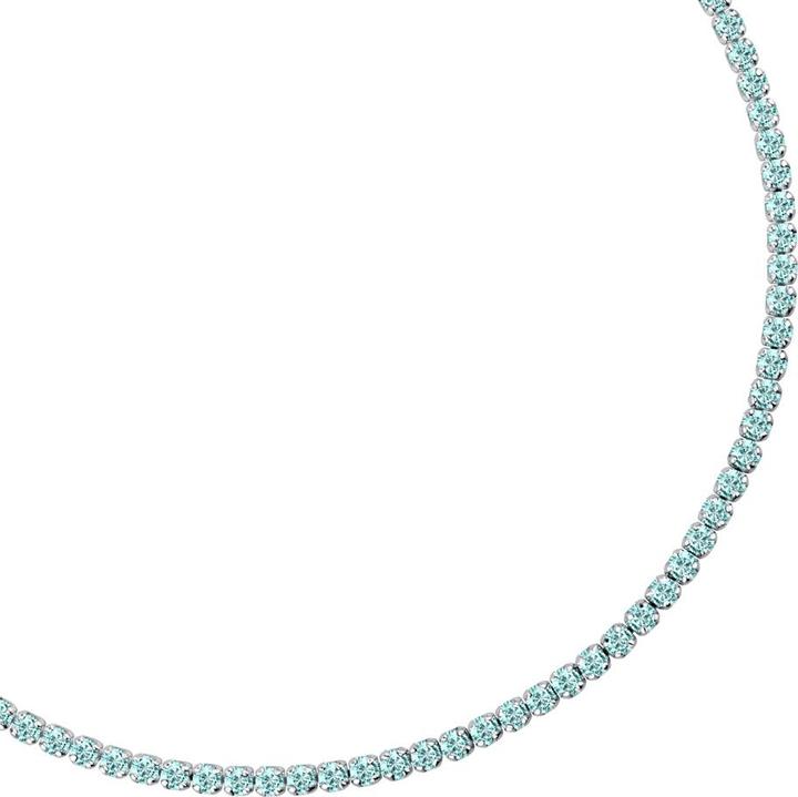 Actual product image La Petite Story Silver tennis bracelet with light blue zircons Silver LPS05AWV35 (16 cm, 925 silver)