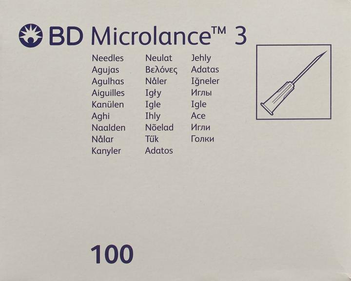 Produktbild BD Microlance 3 Injektion Kanüle 0.50x16mm orange 100 Stk