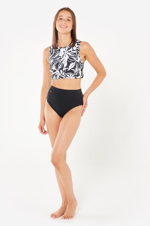 Image du produit Olaian Haut de maillot brassière de surf Femme - Carla noir et blanc (75 C)