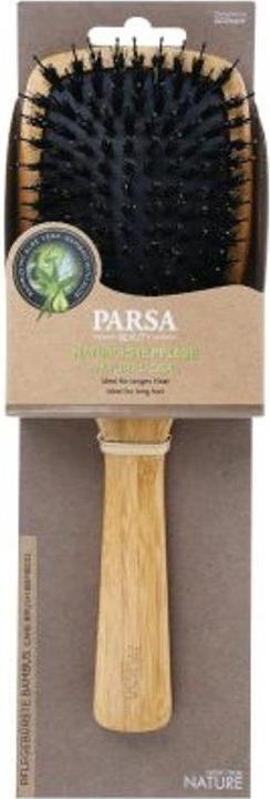 Produktbild Parsa Beauty Parsa Profi Haarbürste Paddle gross mit Mischborsten Bambus FSC Holz