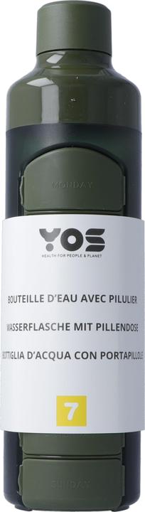 Yos Wasserflasche 375ml grün mit Wochendispenser