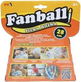 Produktbild EPEE Fanball - Ball Mögliche, Ballonball zum Ausmalen, orange