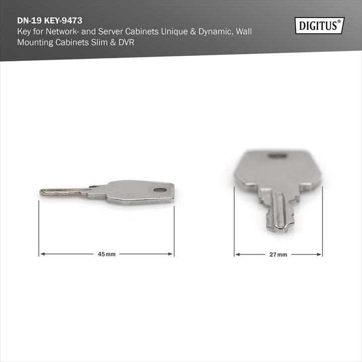 Actual product image Digitus Spare key for 19 inch cabinets