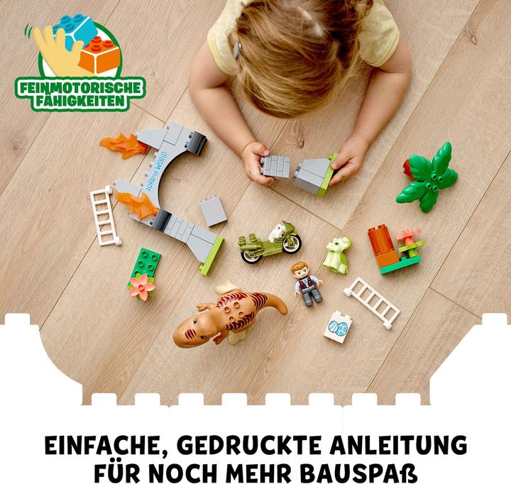 Produktbild LEGO Ausbruch des T. Rex und Triceratops (10939)