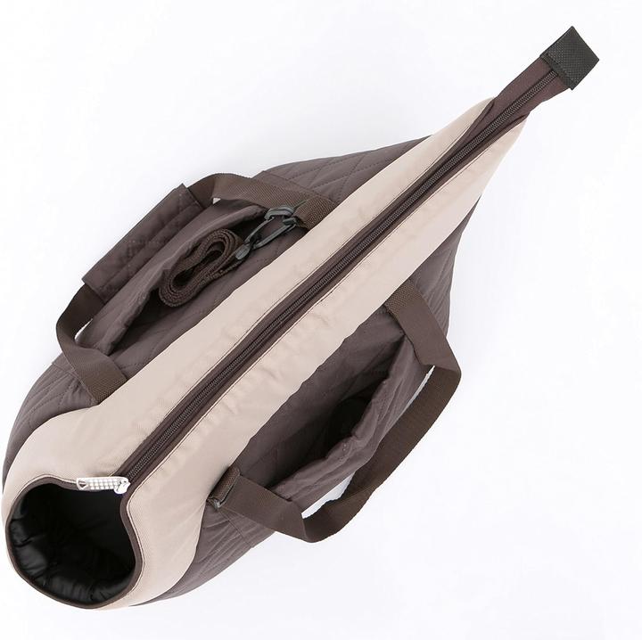 Actual product image Robotex Hobbydog R1 Torba Brąz Z Beżowym Szalem (Nubuk) (Dog, Cat, Small animal, Machine washable)