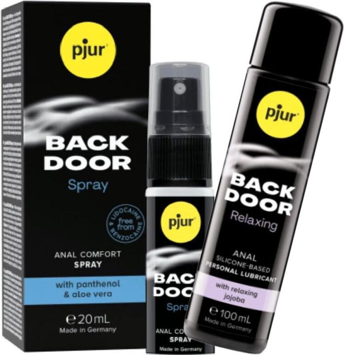 Actual product image Pjur Back Door Set Of Anal Lubricant And Spray (120 ml)