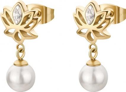 Brosway - Delicate dangle earrings with Shell Chakra pearl BHKE179