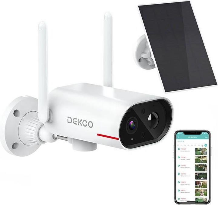 Dekco IP Outdoor camera with solar panel DC8L (2304 x 1296 Pixels)