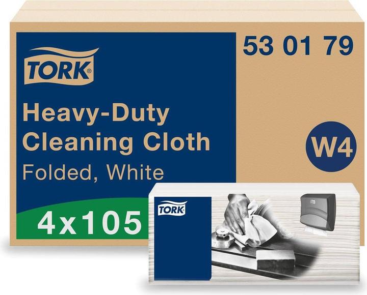 Produktbild Tork Putztuch 530179 L238xB338ca. mm weiss 1-lagig, ungeprägt (1 x)