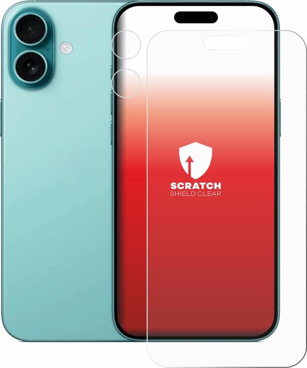 Productafbeelding upscreen Schermbeschermer Schermbeschermfolie Helder Transparant (1 Stuk, Apple iPhone 16 Plus)