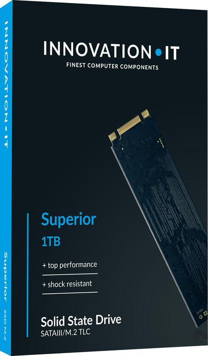 Produktbild Innovation IT 00-1024555. SSD Speicherkapazität: 1000 GB, SSD-Formfaktor: M.2, Komponente für: Notebook (1000 GB, M.2)