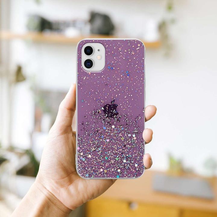 Image du produit Cadorabo Couverture TPU paillettes scintillantes (Apple iPhone 11 Pro Max)