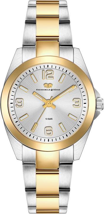 Produktbild Damen Quarzuhr Majestia Edelstahl Silber/Gelbgold - 32448 (Analoguhr, 37.50 mm)
