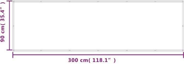 Produktbild VidaXL Balkon-Sichtschutz 100 % Polyester-Oxford (300 cm)
