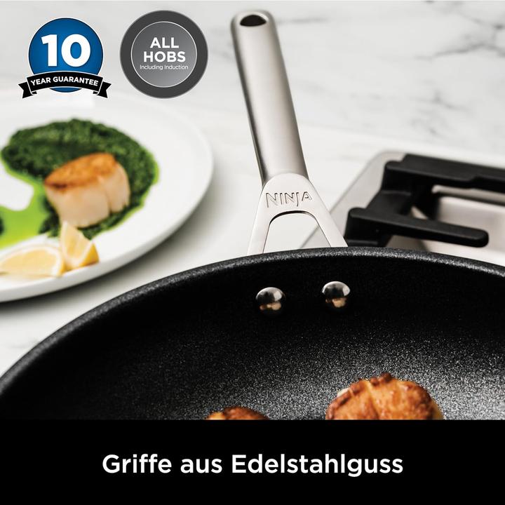 Image du produit Ninja NIA Set de casseroles et poêles 5t.Z.ES (24 cm, Ensemble de casseroles et de poêles de cuisson, Acier inoxydable)