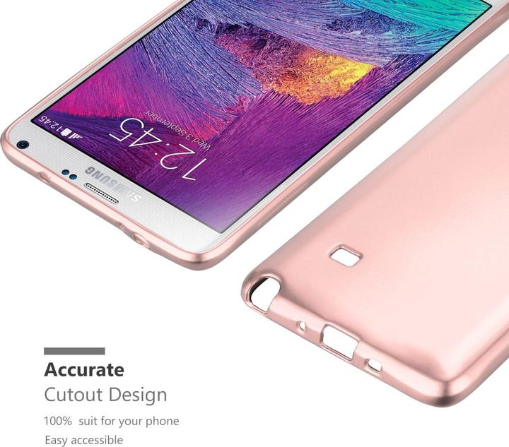 Actual product image Cadorabo Hard Cover Matt Metal Case for Samsung Galaxy NOTE 4 (Samsung Galaxy Note 4)