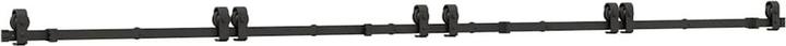 Immagine prodotto VidaXL Set di ferramenta per porte scorrevoli 183 cm acciaio nero Set di ferramenta per porte scorrevoli