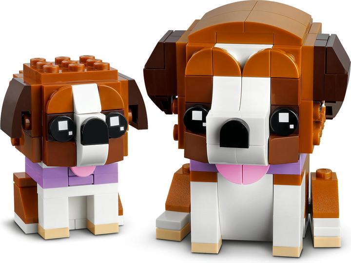 Actual product image LEGO Saint Bernard (40543, LEGO Brickheadz, LEGO Rare Sets)