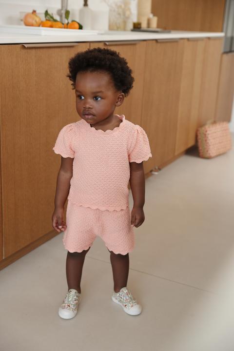Produktbild Vertbaudet Baby Strick-Set: Pullover & Shorts Oeko-Tex (68)