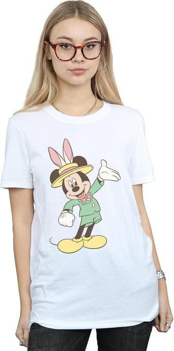 Actual product image Disney Womens/Ladies Mickey Mouse Easter Bunny Cotton Boyfriend T-Shirt (XXL)