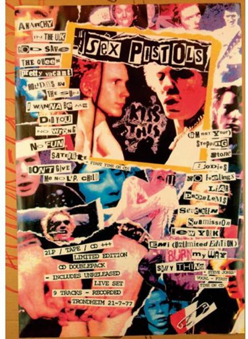 Produktbild Sex Pistols Postkarte Tageszeitung