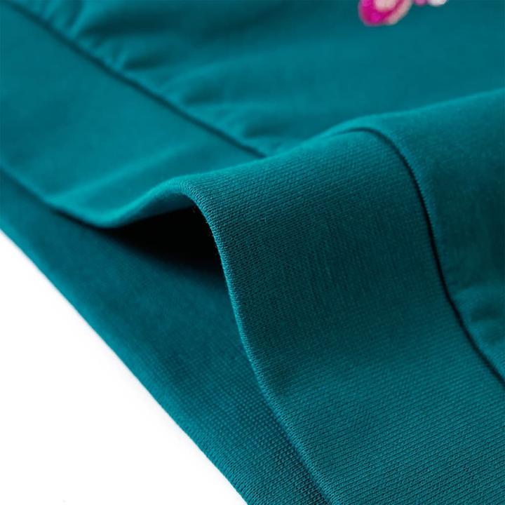 Produktbild VidaXL Kinder-Sweatshirt Dunkelgrün 140,Material: 95 % Baumwolle (140)