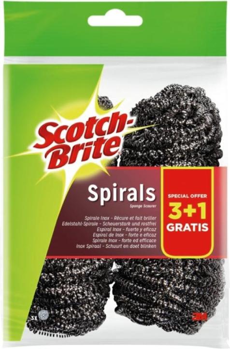 Actual product image Scotch-Brite Stainless Steel Spiral (4 pcs.)