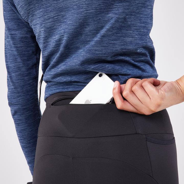 Produktbild Kiprun Lauftights lang Damen - Run 500 Warm schwarz (W26/L30)