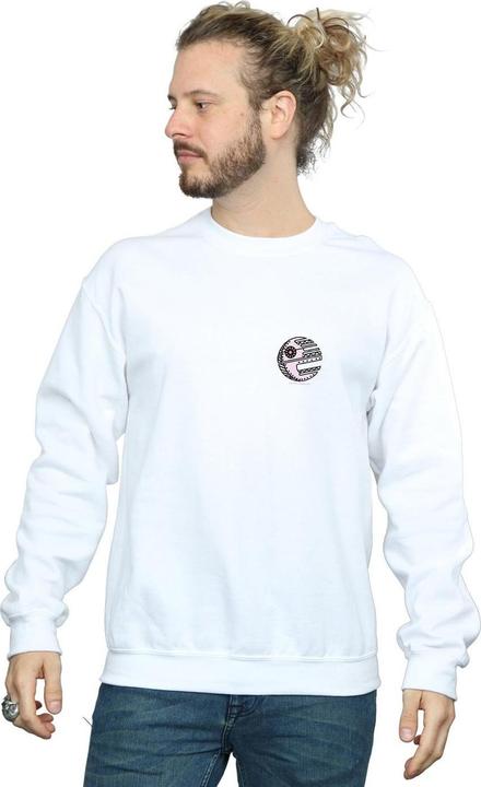 Actual product image Star Wars Mens Death Star Chest Print Sweatshirt (S)
