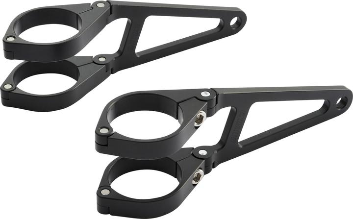 Image du produit Daytona Support de phare alu CNC noir version longue 41 mm
