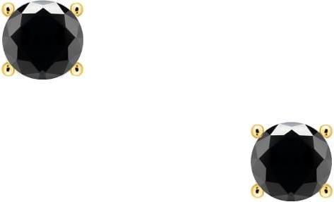 Actual product image Candy Noir stud earrings, 925 sterling silver, gold-plated (925 Sterling silver, 18k gold-plated)