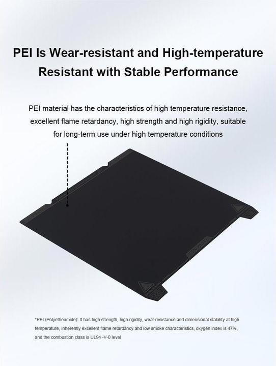 Image du produit Creality Plateforme d'impression K1 Plaque de construction fine en PEI (Lit d'impression)