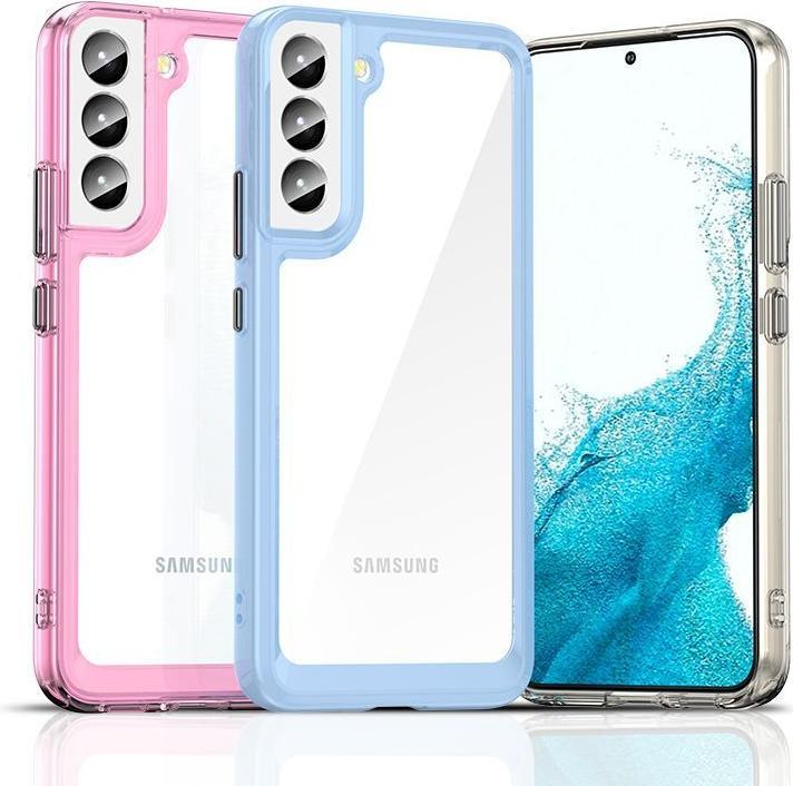 Productafbeelding Hurtel Outer Space hoesje voor Samsung Galaxy S23 met flexibel frame blauw (Samsung Galaxy S23)