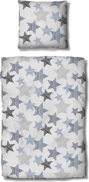 Image du produit Traumschlaf Sterne blau (Set de linge de lit, 200 x 220 cm)