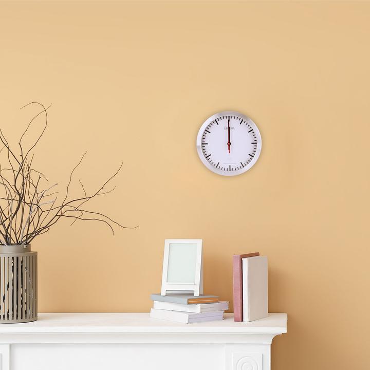 Produktbild Casativo Funk-Wanduhr mit Quarz-Uhrwerk & Aluminiumgehäuse, Ø 25cm (25 cm)