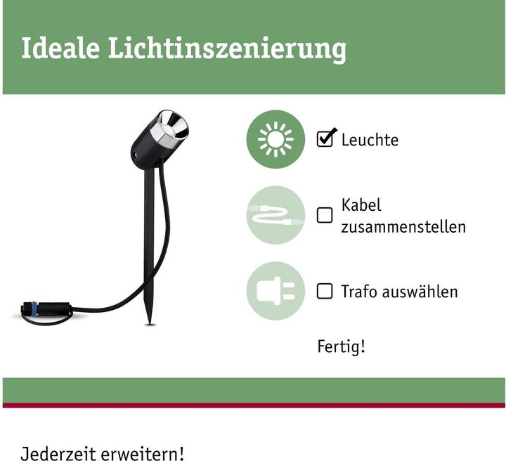 Actual product image Paulmann Plug & Shine Pike (370 lm, IP65)
