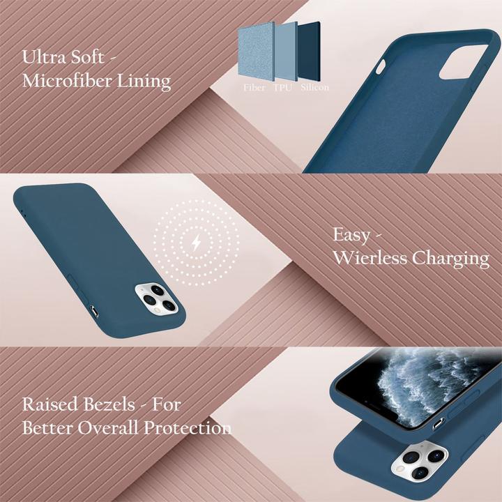 Actual product image Cadorabo TPU Liquid Silicone Case Cover (Apple iPhone 11 Pro)